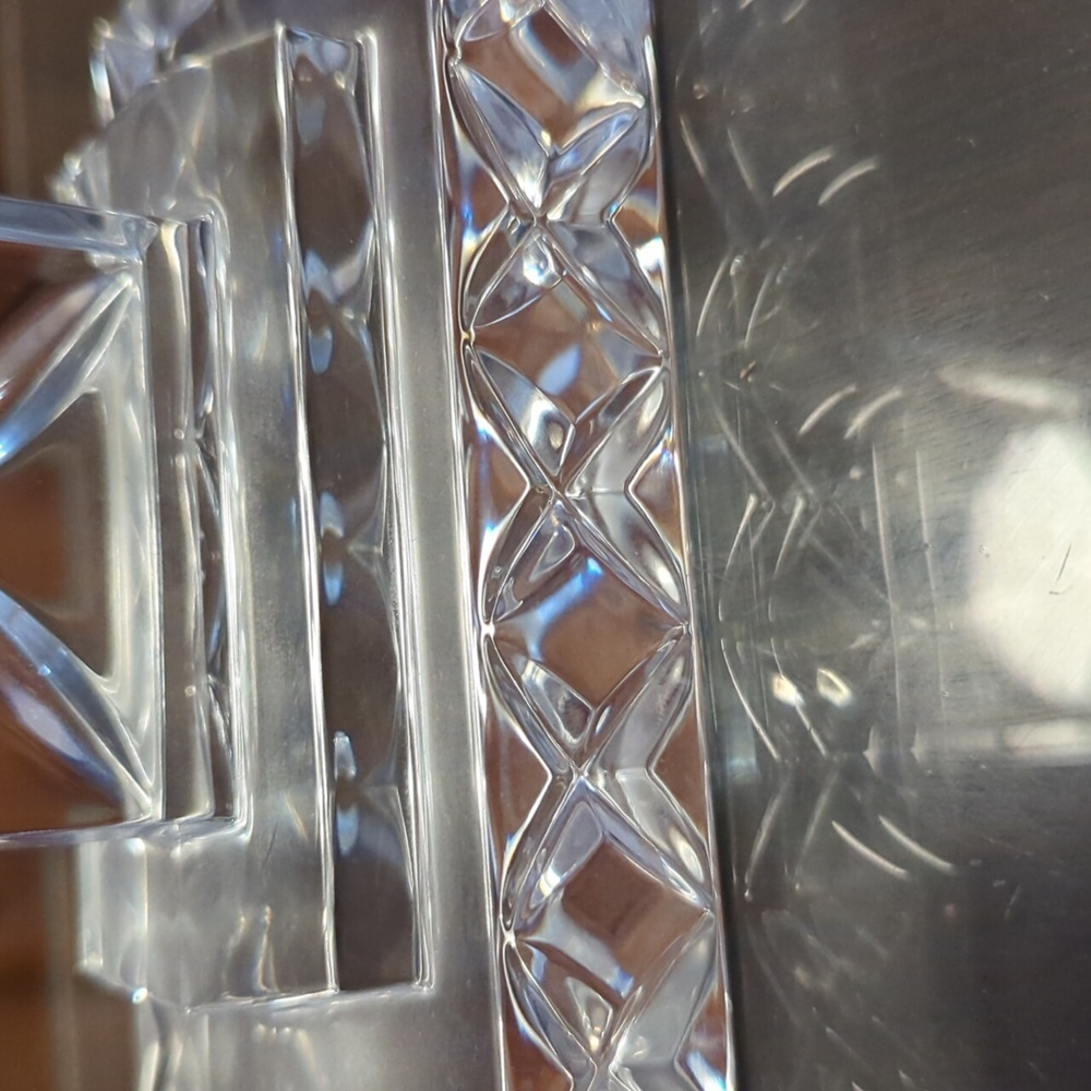 Royal Limited Heavy Lead Crystal Standing Cross 10" - Picture 3 of 5